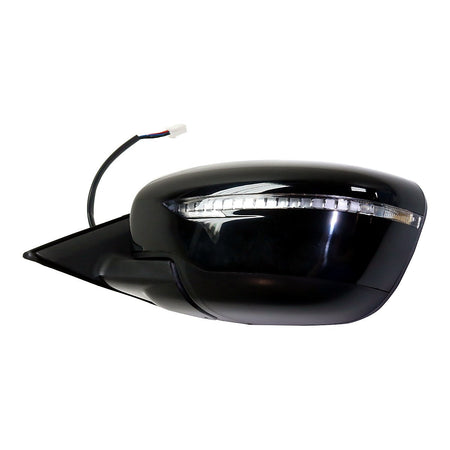 2014-2016 Nissan Rogue Door Mirror Driver Side Power Heated With Chrome Base/Ptm Cover/Signal Usa Built_NI1320285-4