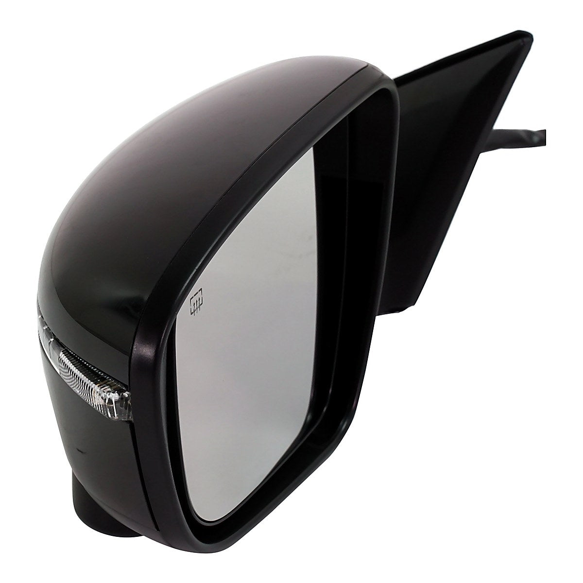 2016 Nissan Rogue Door Mirror Driver Side Power Heated With Side View Camera/Turn Signal/Non-Paintable Black Cap_NI1320290-3