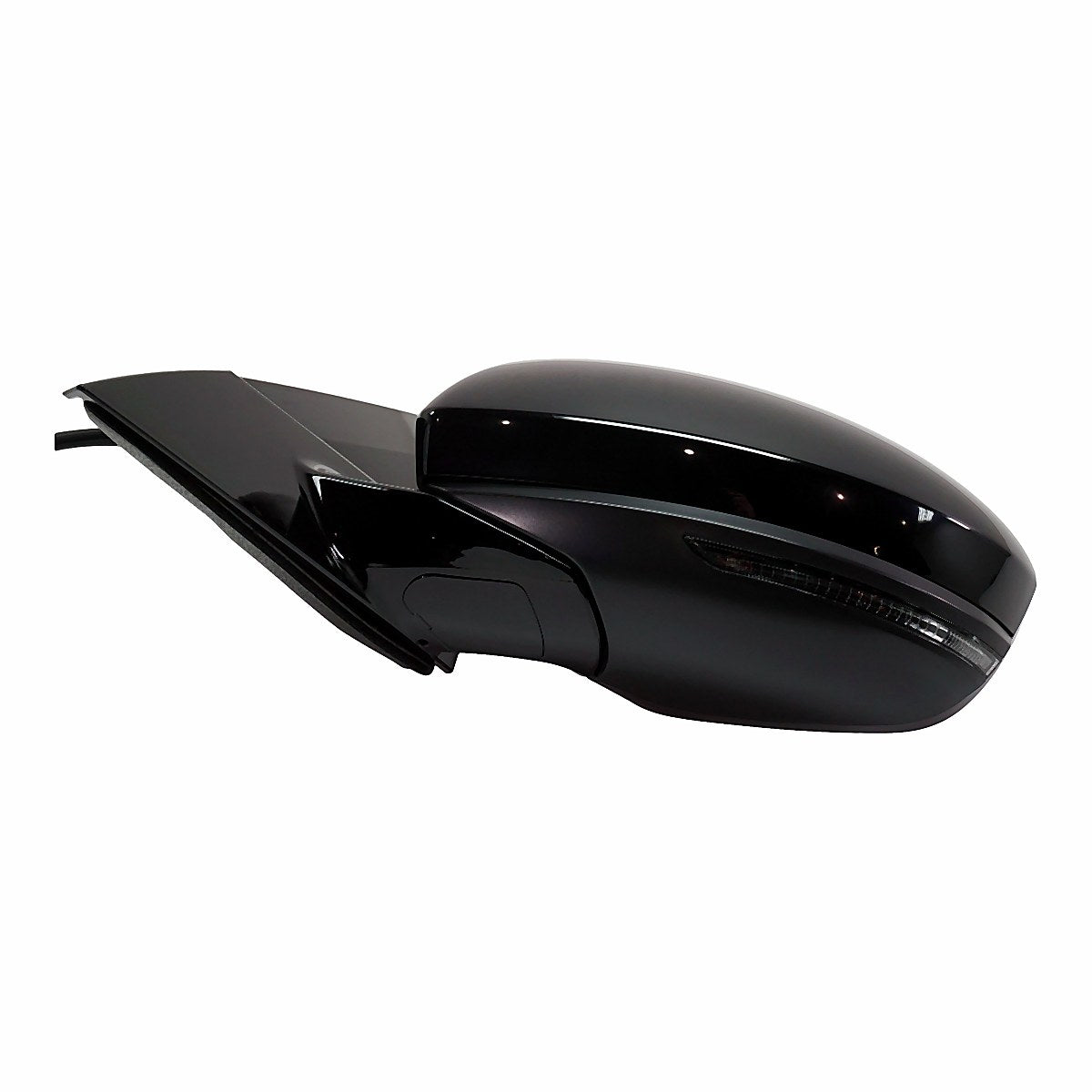 2019-2023 Nissan Altima Door Mirror Driver Side Power Heated Gloss Black With Signal_NI1320313-4
