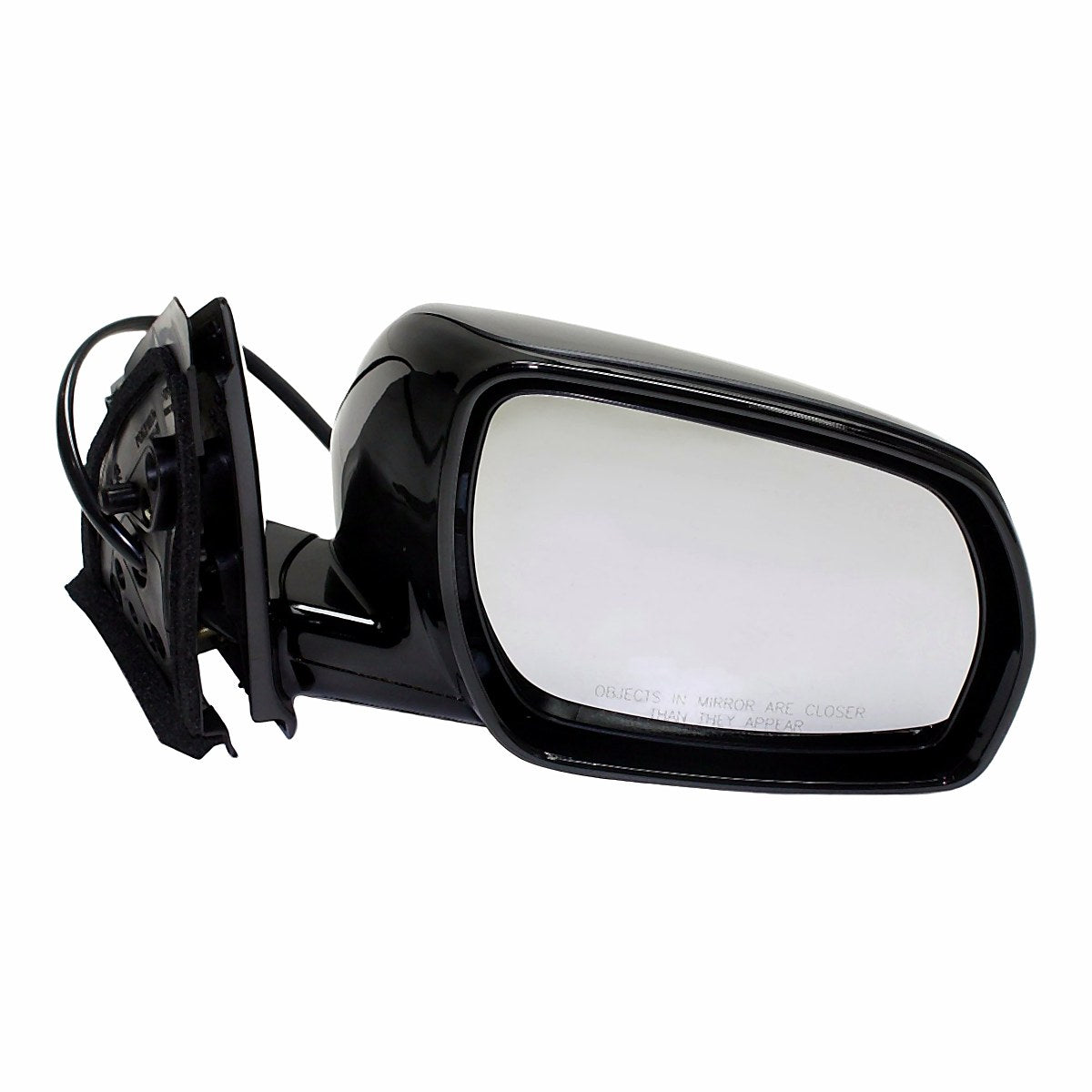 2005-2007 Nissan Murano Door Mirror Passenger Side Power Cover With Smart Entry Black_NI1321181