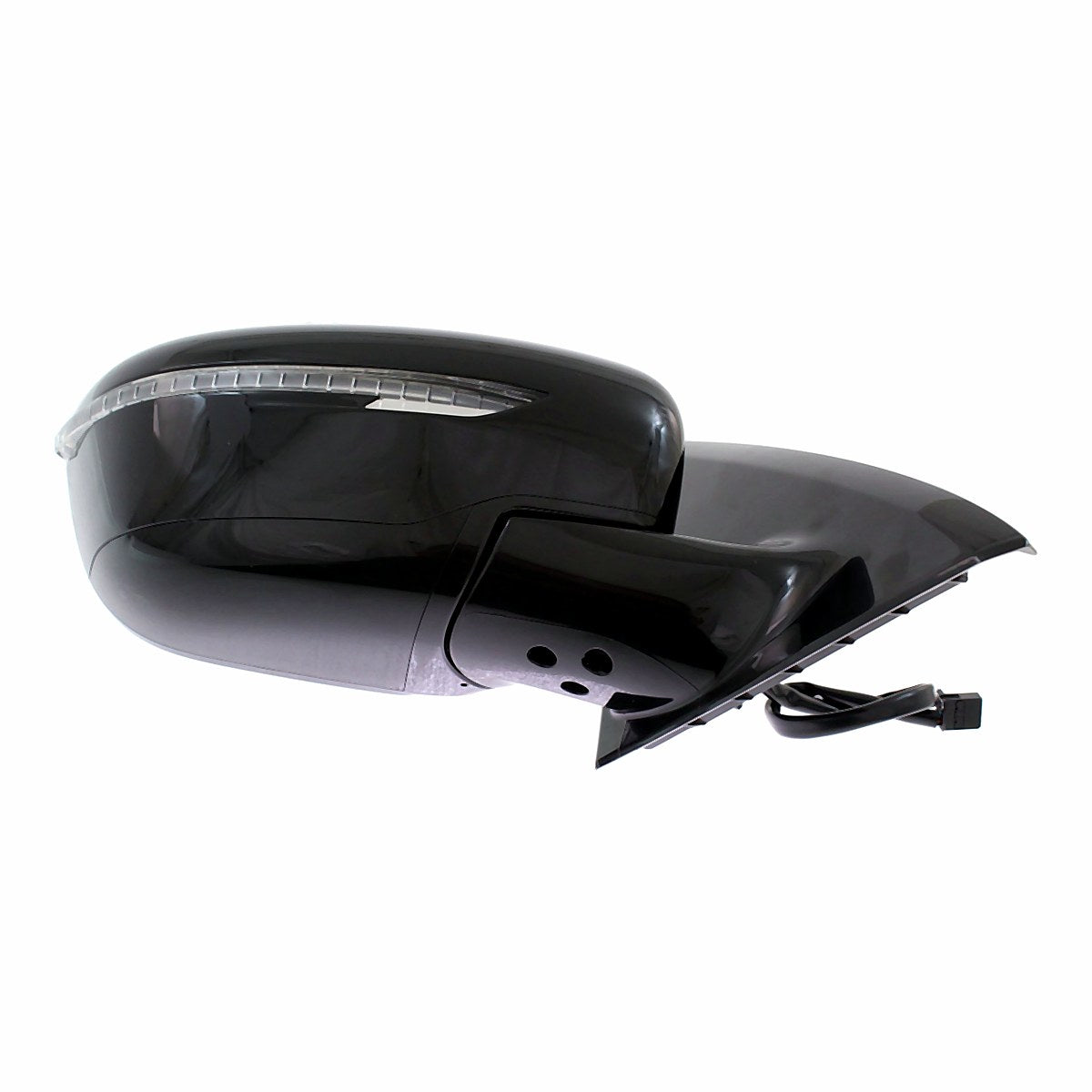 2017 Nissan Pathfinder Door Mirror Passenger Side Power Heated Manual Folding Convex Glass With Signal Without Camera Ptm_NI1321274-4