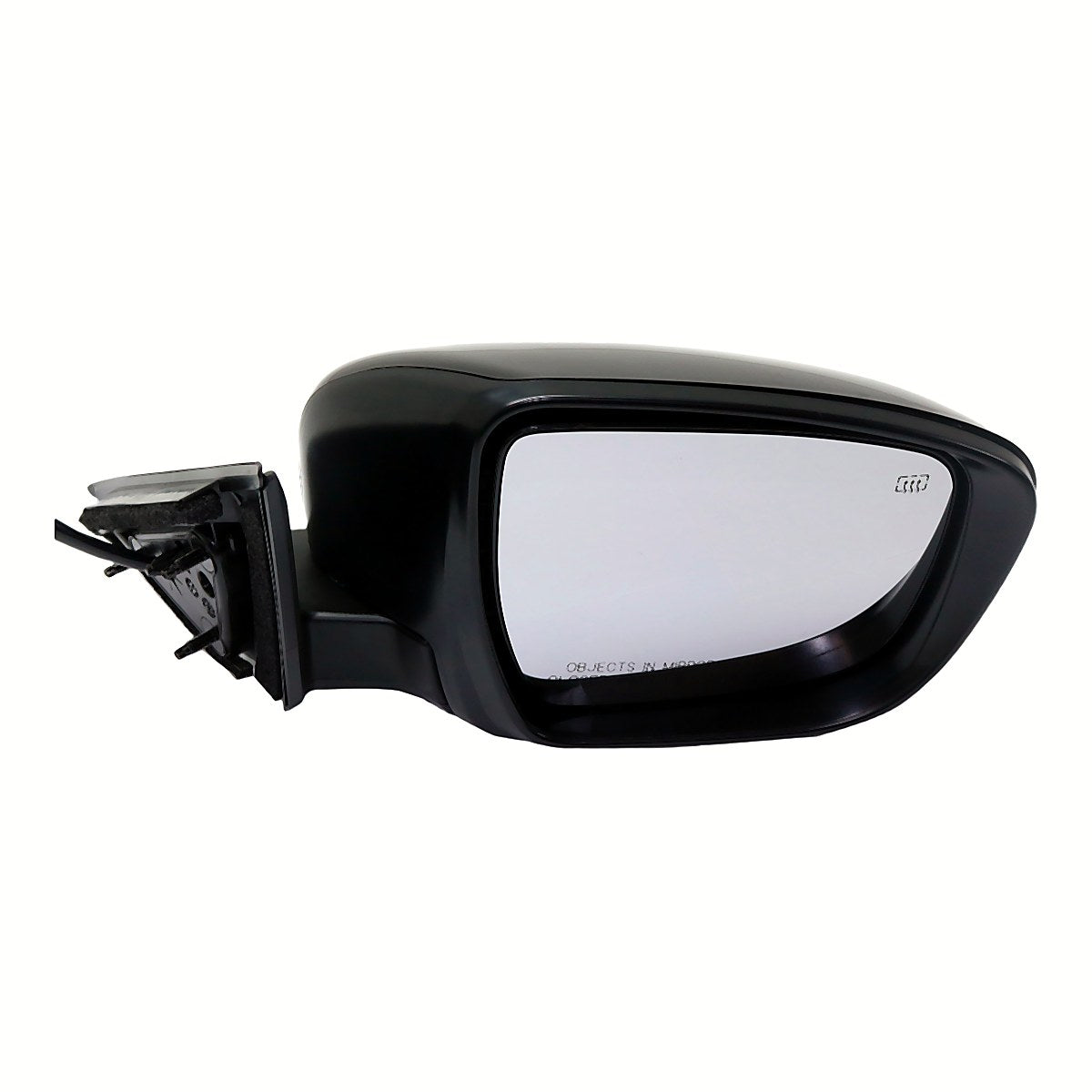 2014-2016 Nissan Rogue Door Mirror Passenger Side Power Heated With Chrome Base/Ptm Cover/Signal Usa Built_NI1321285