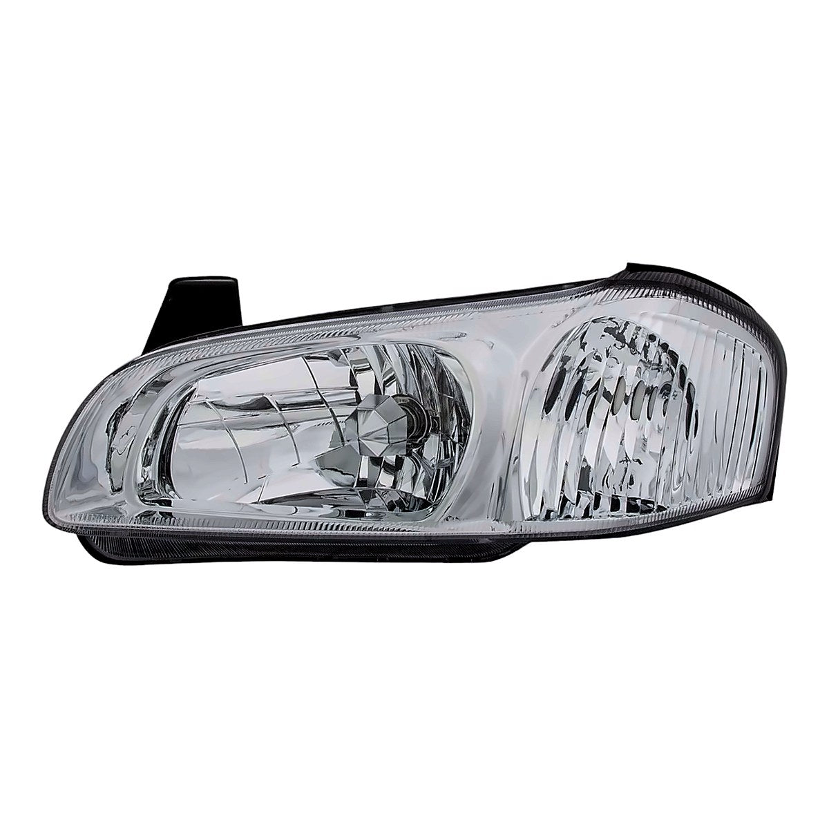 2000 Nissan Maxima Headlight Driver Side With Chrome Bezel – Front View (NI2502128)