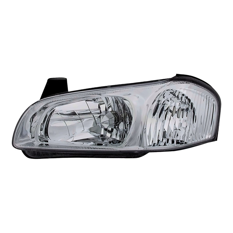 2000 Nissan Maxima Headlight Driver Side With Chrome Bezel – Front View (NI2502128)