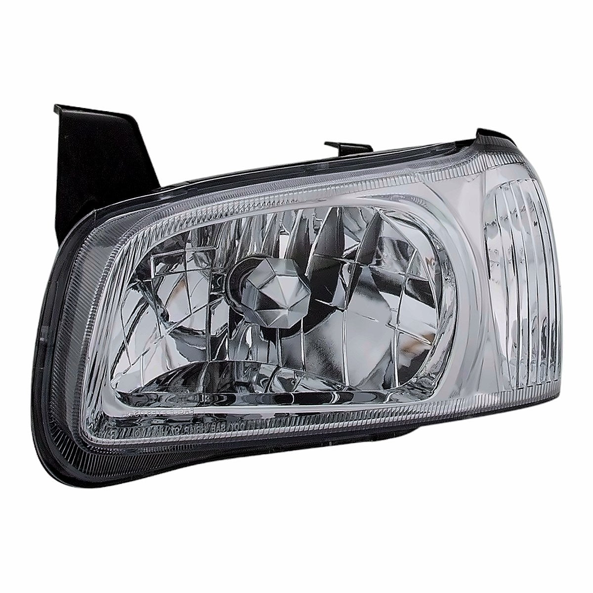 2000 Nissan Maxima Headlight Driver Side With Chrome Bezel – Side View (NI2502128)