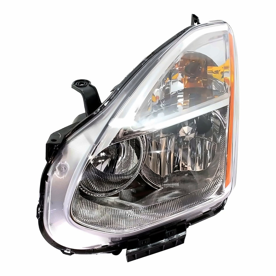 2009-2010 Nissan Rogue Headlight Driver Side Halogen – Side View (NI2502204)