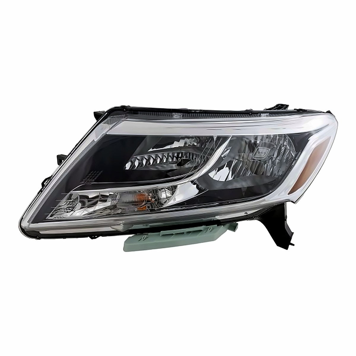 2013-2016 Nissan Pathfinder Headlight Driver Side Halogen Chrome Bezel – Front View (NI2502221)