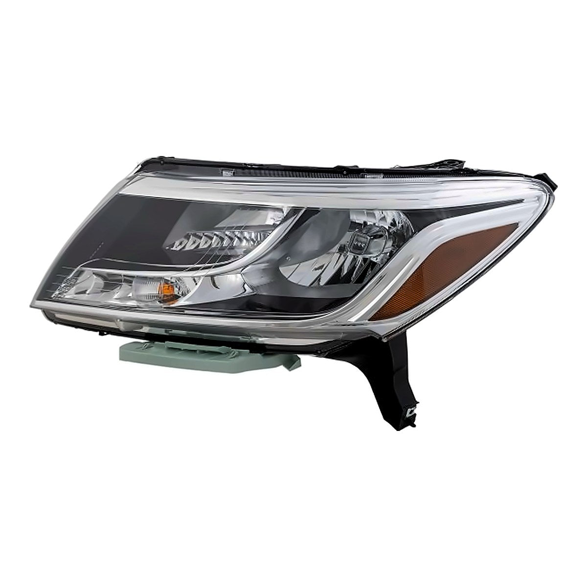 2013-2016 Nissan Pathfinder Headlight Driver Side Halogen Chrome Bezel – Side View (NI2502221)