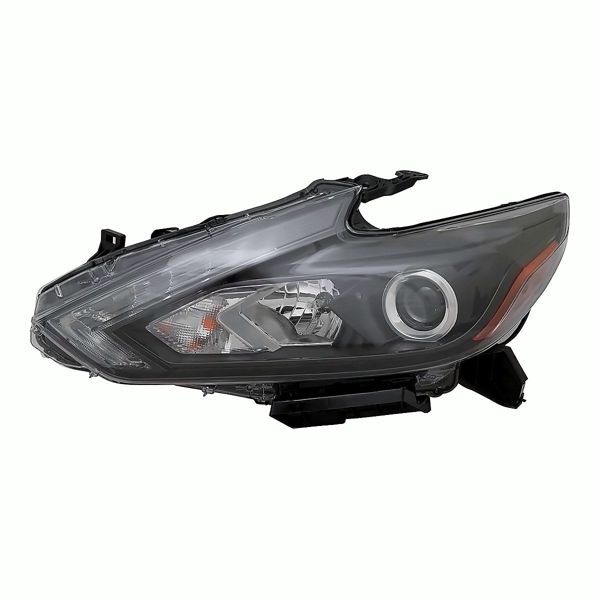 2016-2018 Nissan Altima Headlight Driver Side Led With Drl/Smoked Bezel – Front View (NI2502243)