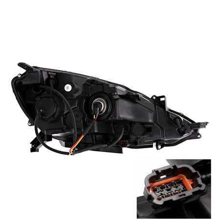 Rear View - 2016-2019 Nissan Sentra Halogen Headlight Assembly Driver Side LH High Quality NI2502244