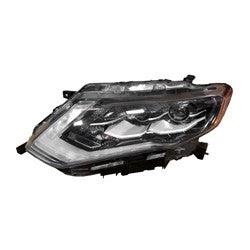 2017-2018 Nissan Rogue Headlight Driver Side Led 