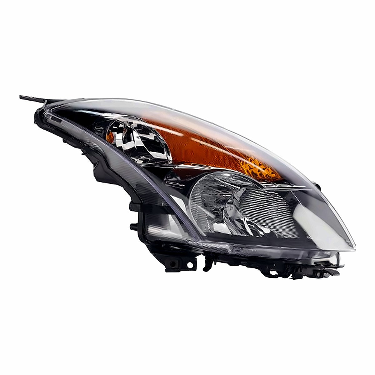 2007-2009 Nissan Altima Headlight Passenger Side With Gray Bezel – Side View (NI2503187)