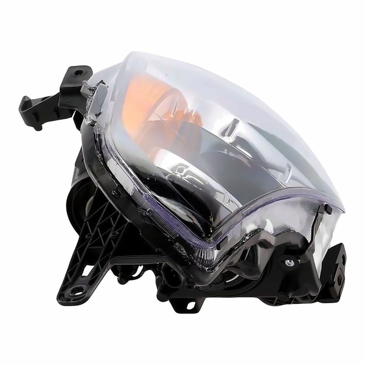 2007-2009 Nissan Altima Headlight Passenger Side With Gray Bezel – Angle View (NI2503187)