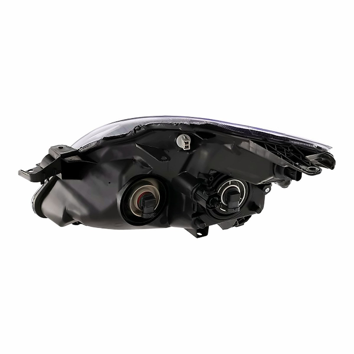 2007-2009 Nissan Altima Headlight Passenger Side With Gray Bezel – Detail View (NI2503187)