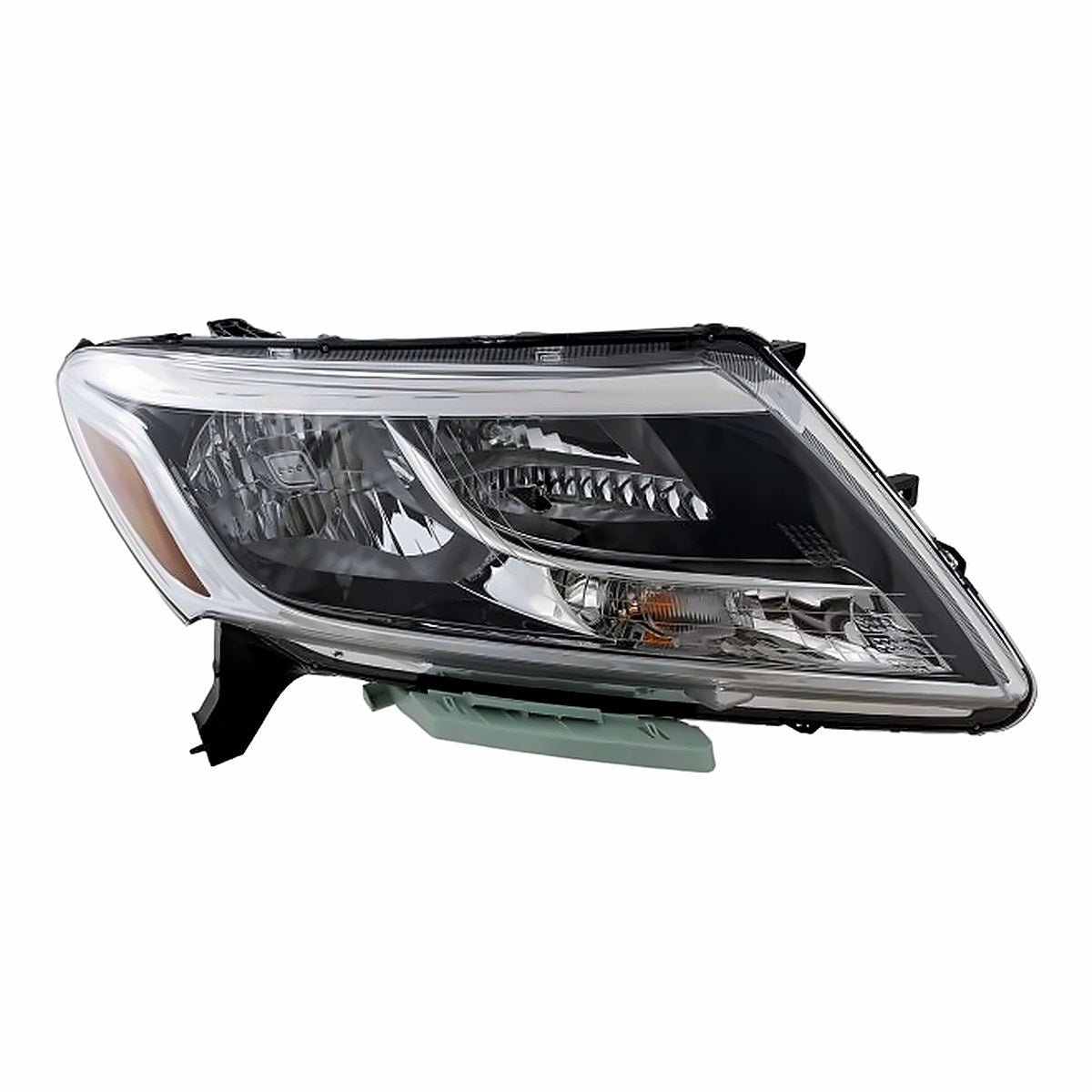 2013-2016 Nissan Pathfinder Headlight Passenger Side Halogen Chrome Bezel – Front View (NI2503221)