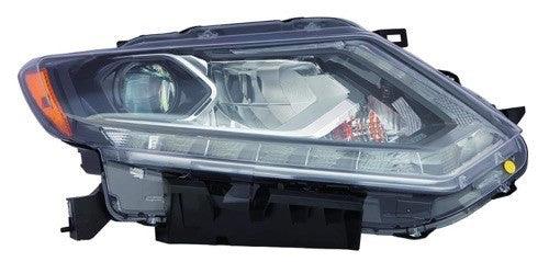 2014-2016 Nissan Rogue Headlight Passenger Side Led With Led Drl To 2/2015 Production 