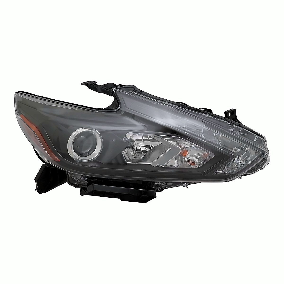 2016-2018 Nissan Altima Headlight Passenger Side Led With Drl/Smoked Bezel – Front View (NI2503243)