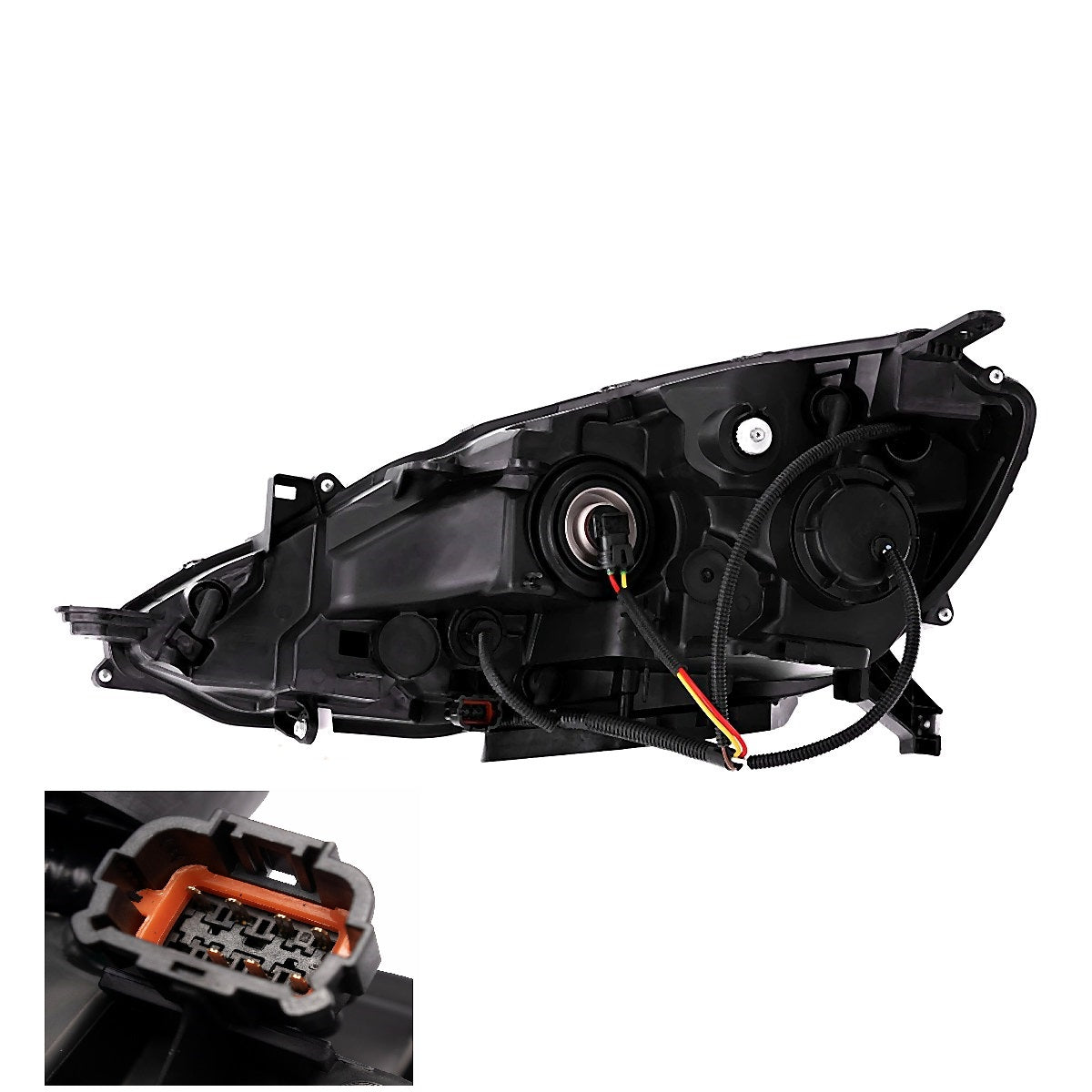 Rear View - 2016-2019 Nissan Sentra Halogen Headlight Assembly Passenger Side RH High Quality NI2503244
