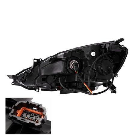 Rear View - 2016-2019 Nissan Sentra Halogen Headlight Assembly Passenger Side RH High Quality NI2503244