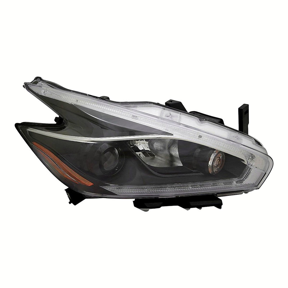 2018 Nissan Murano Headlight Passenger Side Halogen With Black Bezel – NI2503260