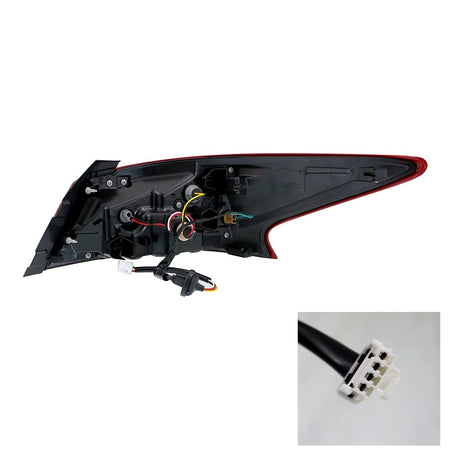 Rear View - 2016-2018 Nissan Altima Outer Tail Light Driver Side LH Top-Grade Build NI2804106