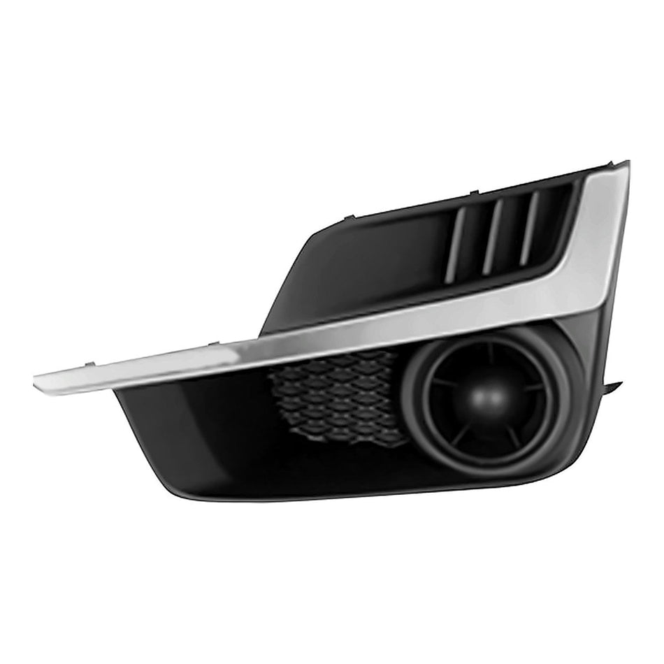 2015-2016 Subaru Impreza Fog Light Cover Front Driver Side With Painted Silver Moulding – Front View (SU1038111)