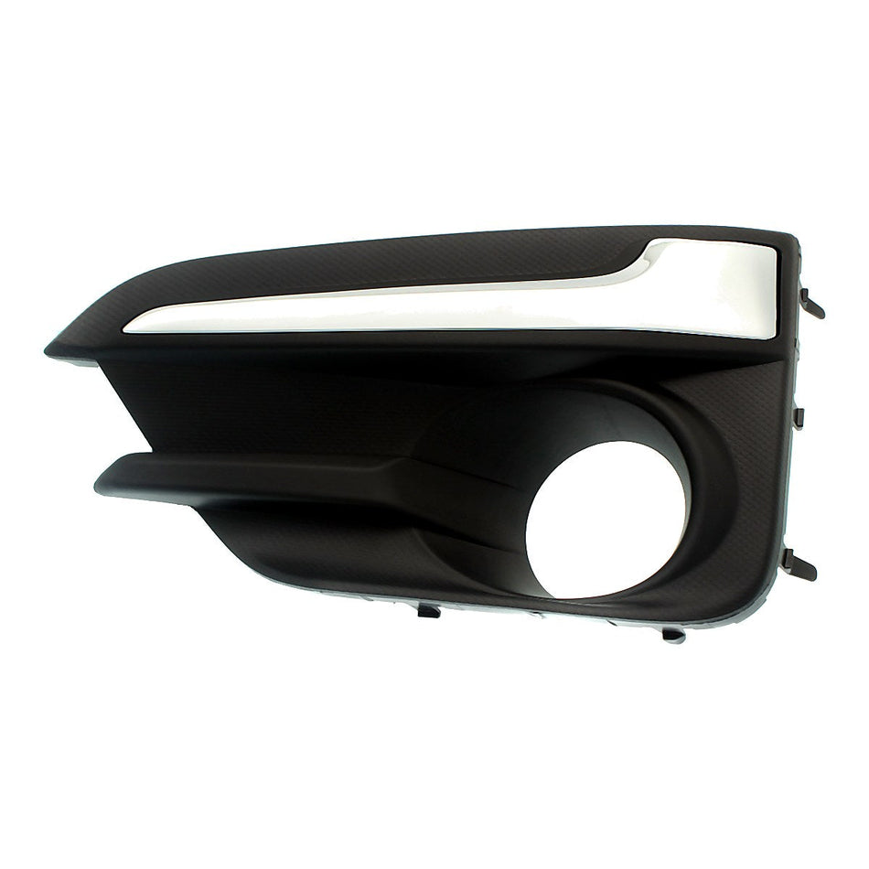 2017-2019 Subaru Impreza Fog Light Bezel Front Driver Side With Chrome Moulding – Front View (SU1038113)