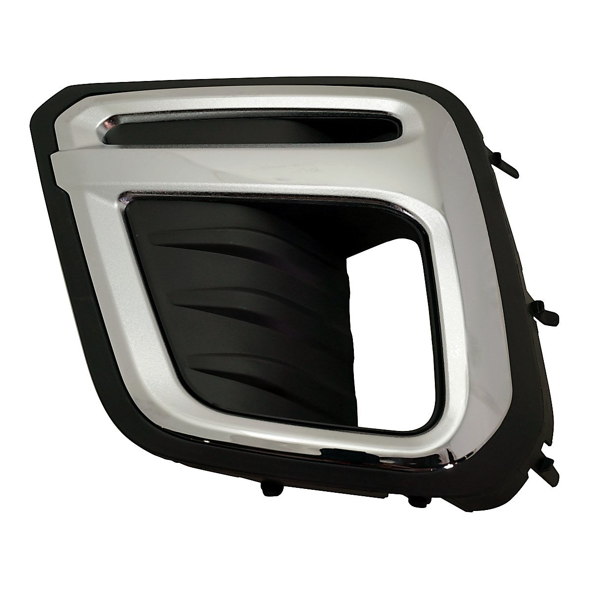 2019-2021 Subaru Forester Fog Light Bezel Front Driver Side Chrome/Textured Black Use With Led Fogs Touring Model – Front View (SU1038120)