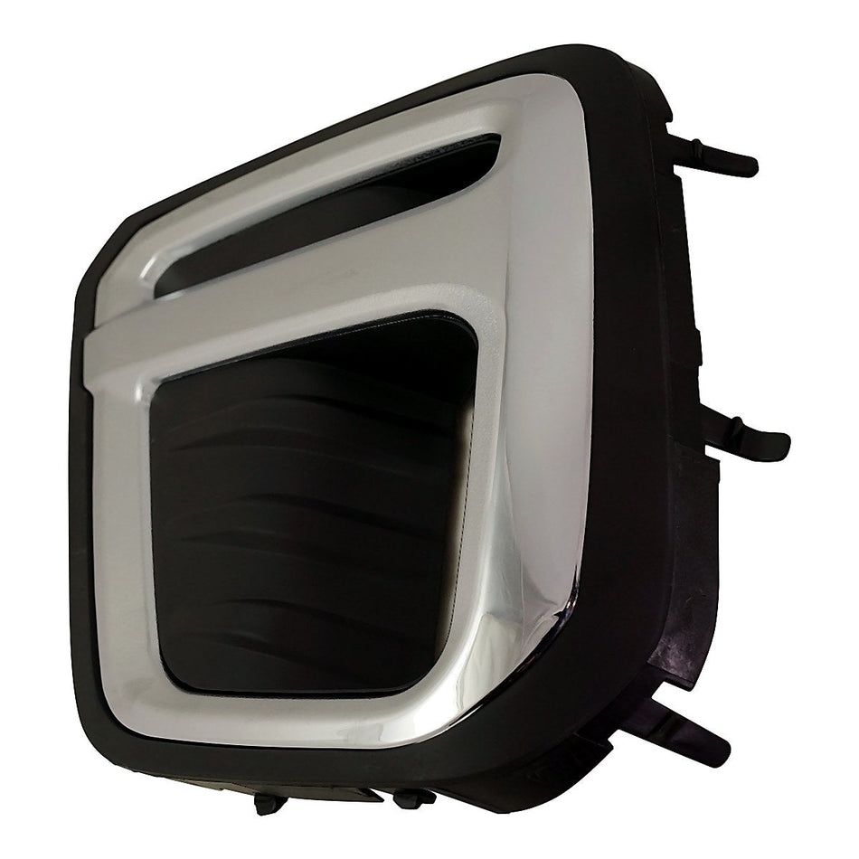 2019-2021 Subaru Forester Fog Light Bezel Front Driver Side Chrome/Textured Black Use With Led Fogs Touring Model – Side View (SU1038120)