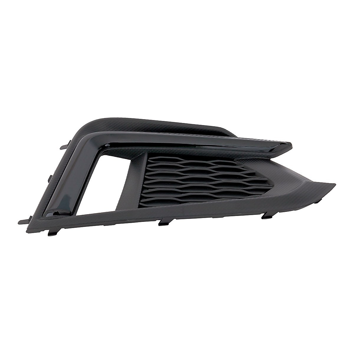 2017-2019 Subaru Impreza Fog Light Cover Driver Side Textured Black With Gloss Black / Drl – Back View (SU1038129)