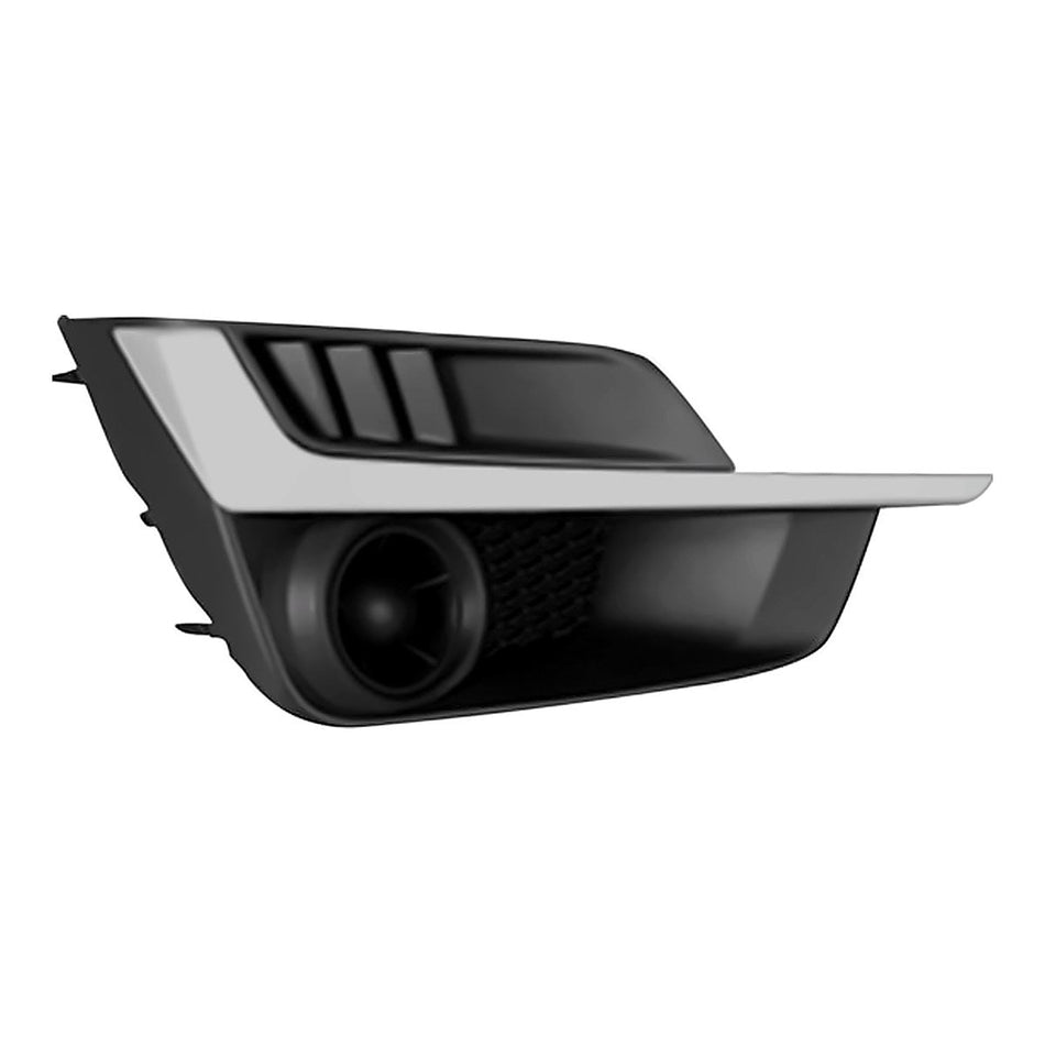 2015-2016 Subaru Impreza Fog Light Cover Front Passenger Side With Painted Silver Moulding – Front View (SU1039111)
