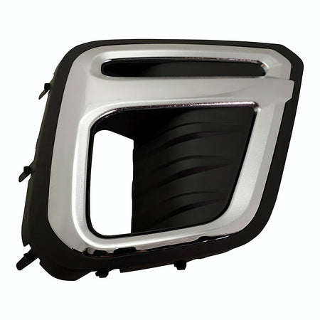2019-2021 Subaru Forester Fog Light Bezel Front Passenger Side Chrome/Textured Black Use With Led Fogs Touring Model – Front View (SU1039120)