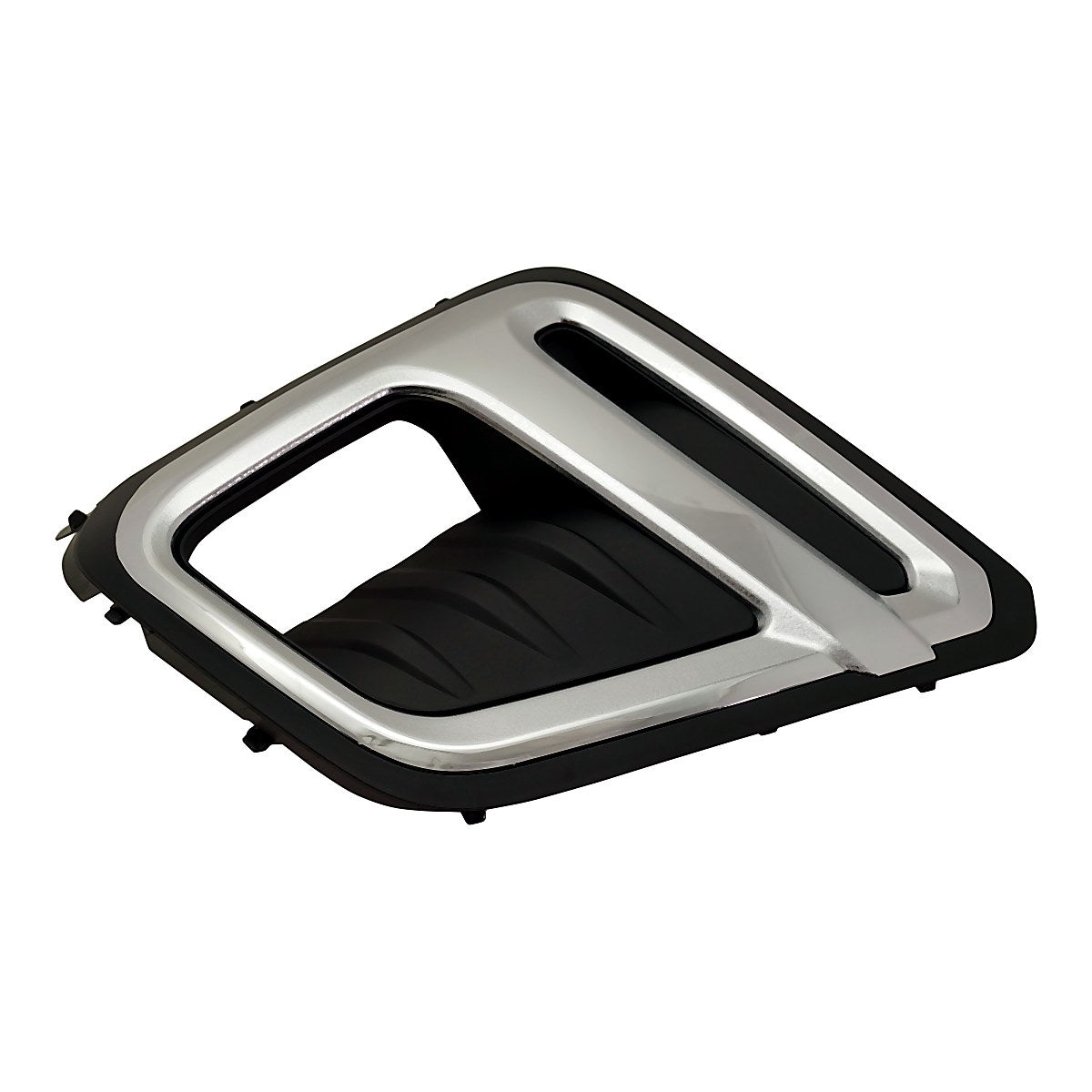 2019-2021 Subaru Forester Fog Light Bezel Front Passenger Side Chrome/Textured Black Use With Led Fogs Touring Model – Side View (SU1039120)