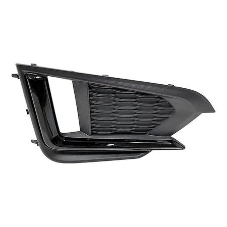 2017-2019 Subaru Impreza Fog Light Cover Passenger Side Textured Black With Gloss Black / Drl – Front View (SU1039129)