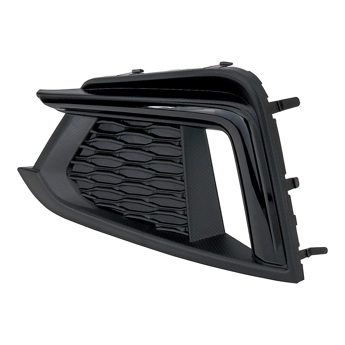 2017-2019 Subaru Impreza Fog Light Cover Passenger Side Textured Black With Gloss Black / Drl – Side View (SU1039129)