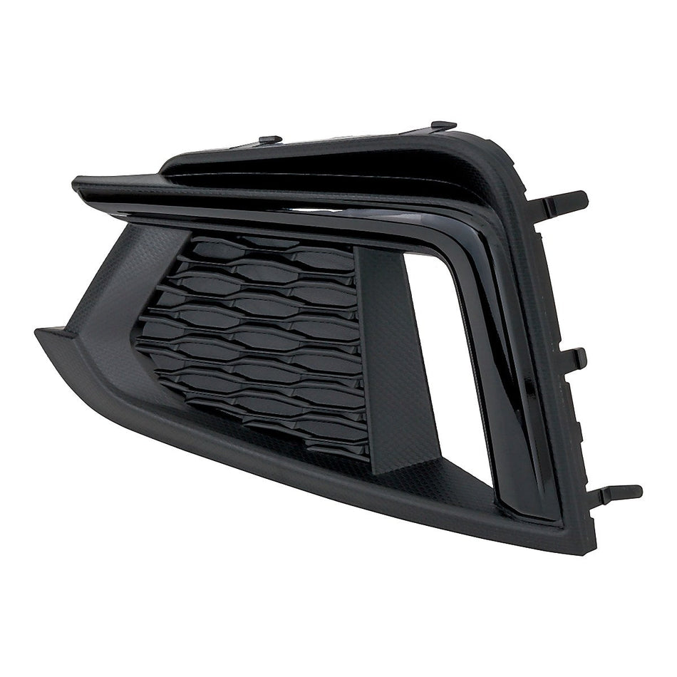 2017-2019 Subaru Impreza Fog Light Cover Passenger Side Textured Black With Gloss Black / Drl – Side View (SU1039129)