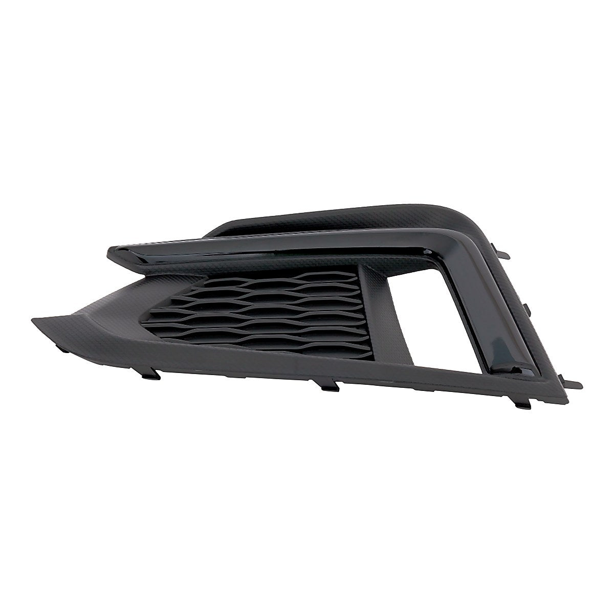 2017-2019 Subaru Impreza Fog Light Cover Passenger Side Textured Black With Gloss Black / Drl – Back View (SU1039129)