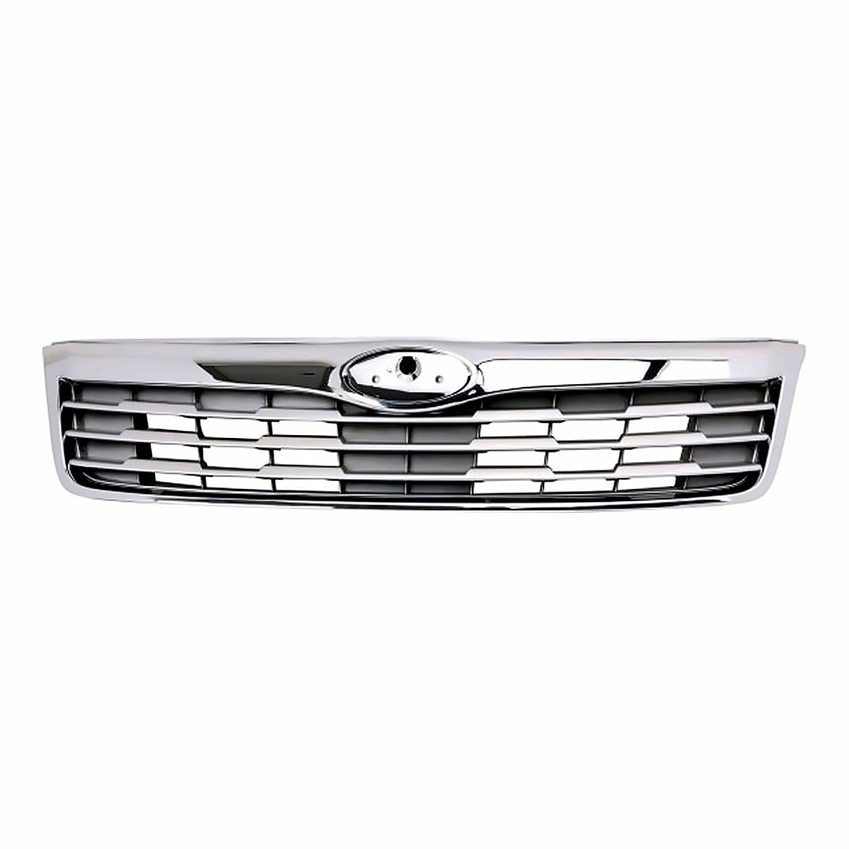 2009-2010 Subaru Forester Grille Chrome/Gray – Front View (SU1200141)