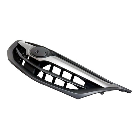 2010-2011 Subaru Impreza Grille Matte-Black With Moulding Silver Gray – Side View (SU1200144)