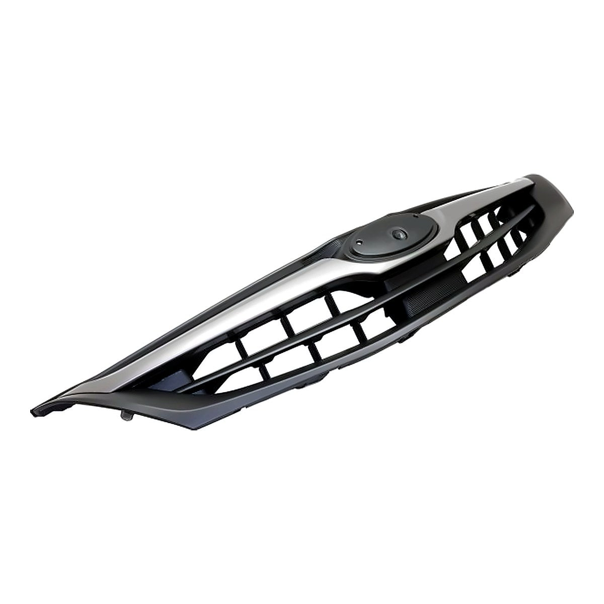 2010-2011 Subaru Impreza Grille Matte-Black With Moulding Silver Gray – Side View (SU1200144)