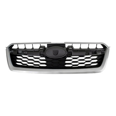 2012-2014 Subaru Impreza Grille Gray With Chrome Moulding – Front View (SU1200145)