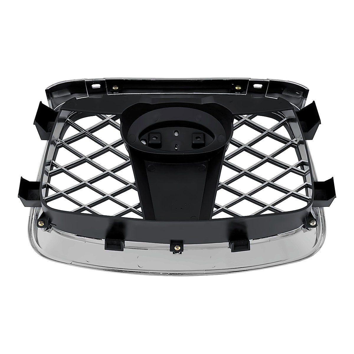 2006-2007 Subaru Impreza Grille Center Matt-Black With Chrome Mldg (Impreza/Outback) – Back View (SU1200146)