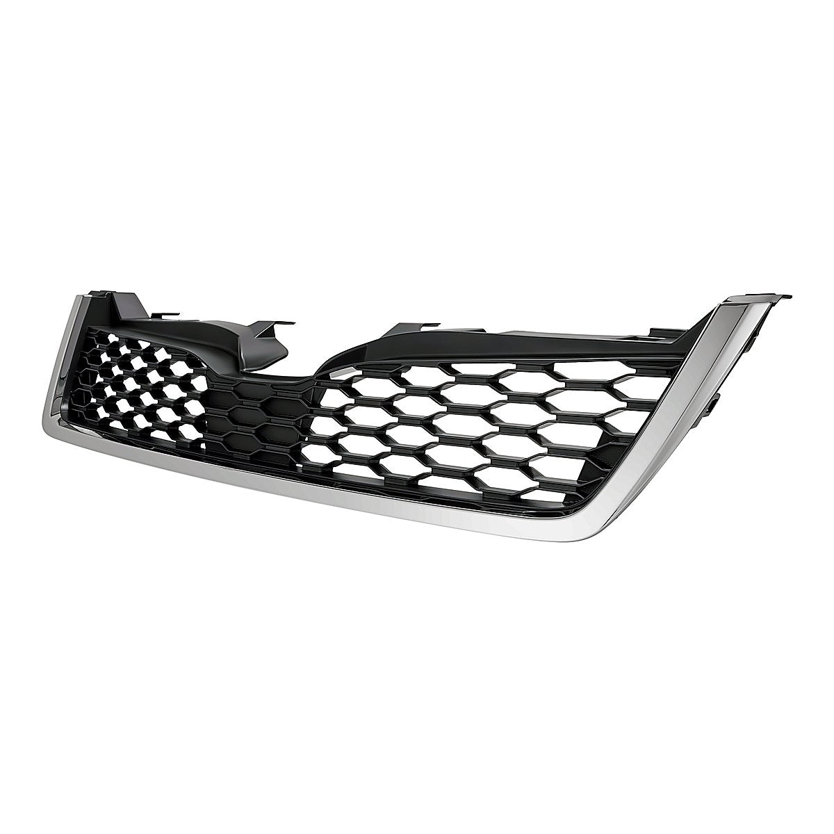 2014-2016 Subaru Forester Grille Matte Dark Gray With Chrome Mldg 2.0L Turbo (Bumper Mounted) – Side View (SU1200153)