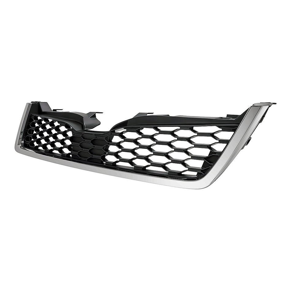 2014-2016 Subaru Forester Grille Matte Dark Gray With Chrome Mldg 2.0L Turbo (Bumper Mounted) – Side View (SU1200153)