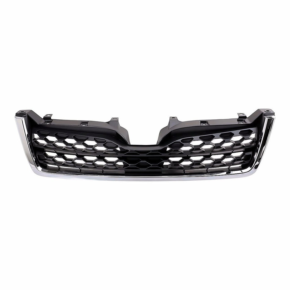 2014-2016 Subaru Forester Grille Matte Dark Gray With Chrome Mldg 2.5L (Bumper Mounted) – Front View (SU1200154)