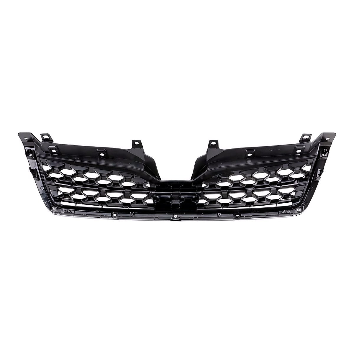 2014-2016 Subaru Forester Grille Matte Dark Gray With Chrome Mldg 2.5L (Bumper Mounted) – Back View (SU1200154)