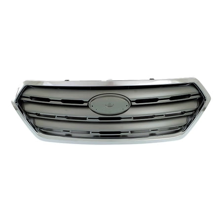 2015-2017 Subaru Outback Wagon Grille Painted Silver Gray With Chrome Moulding – Front View (SU1200159)