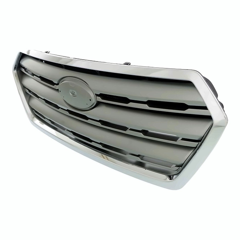 2015-2017 Subaru Outback Wagon Grille Painted Silver Gray With Chrome Moulding – Side View (SU1200159)