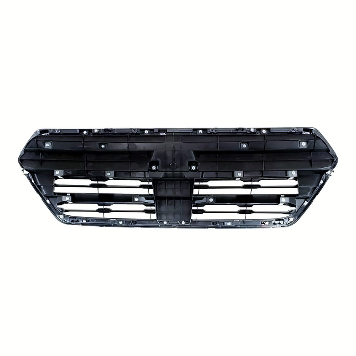 2015-2017 Subaru Outback Wagon Grille Painted Silver Gray With Chrome Moulding – Back View (SU1200159)