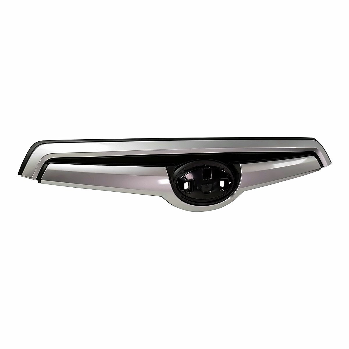 2019-2021 Subaru Forester Grille Upper (Hood Mounted) Primed Shiny Silver Base/Convenience/Premium Model – Side View (SU1200175)
